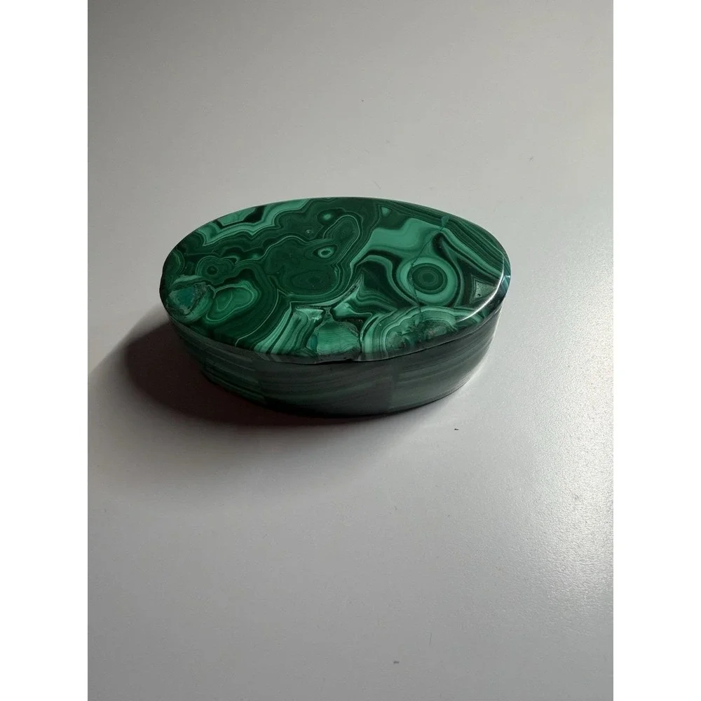 Vintage Malachite Jewelry Collectible Box
